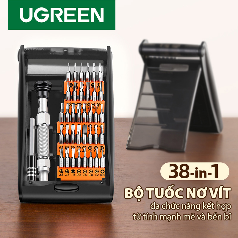 Bộ tua vít đa năng UGREEN CM372 hợp kim nhôm 38 trong 1 Tiện lợi | Đa chức năng dành cho thiết bị điện tử 80459