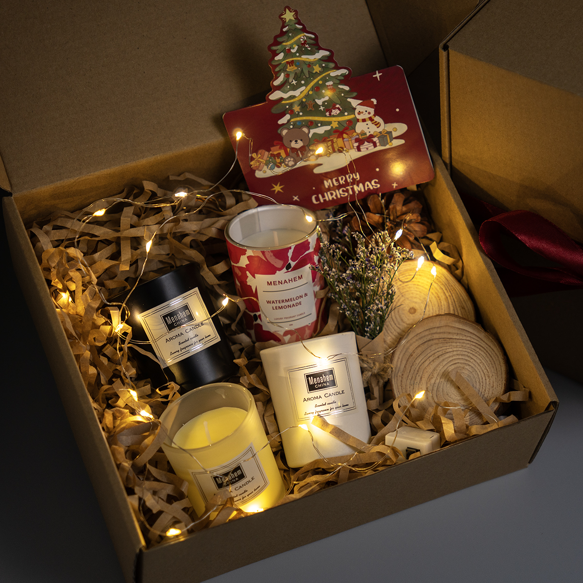 SET QUÀ TẶNG Sinh Nhật Tốt Nghiệp Năm Mới - Nến Thơm Aroma Menahem - HiLo Candles