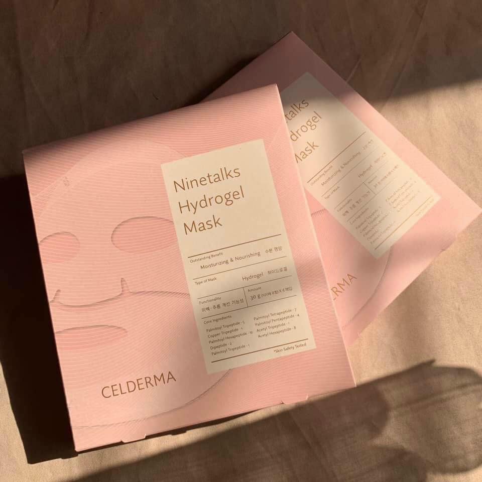 Mặt nạ thạch hồng Celderma ninetalks hydro mask