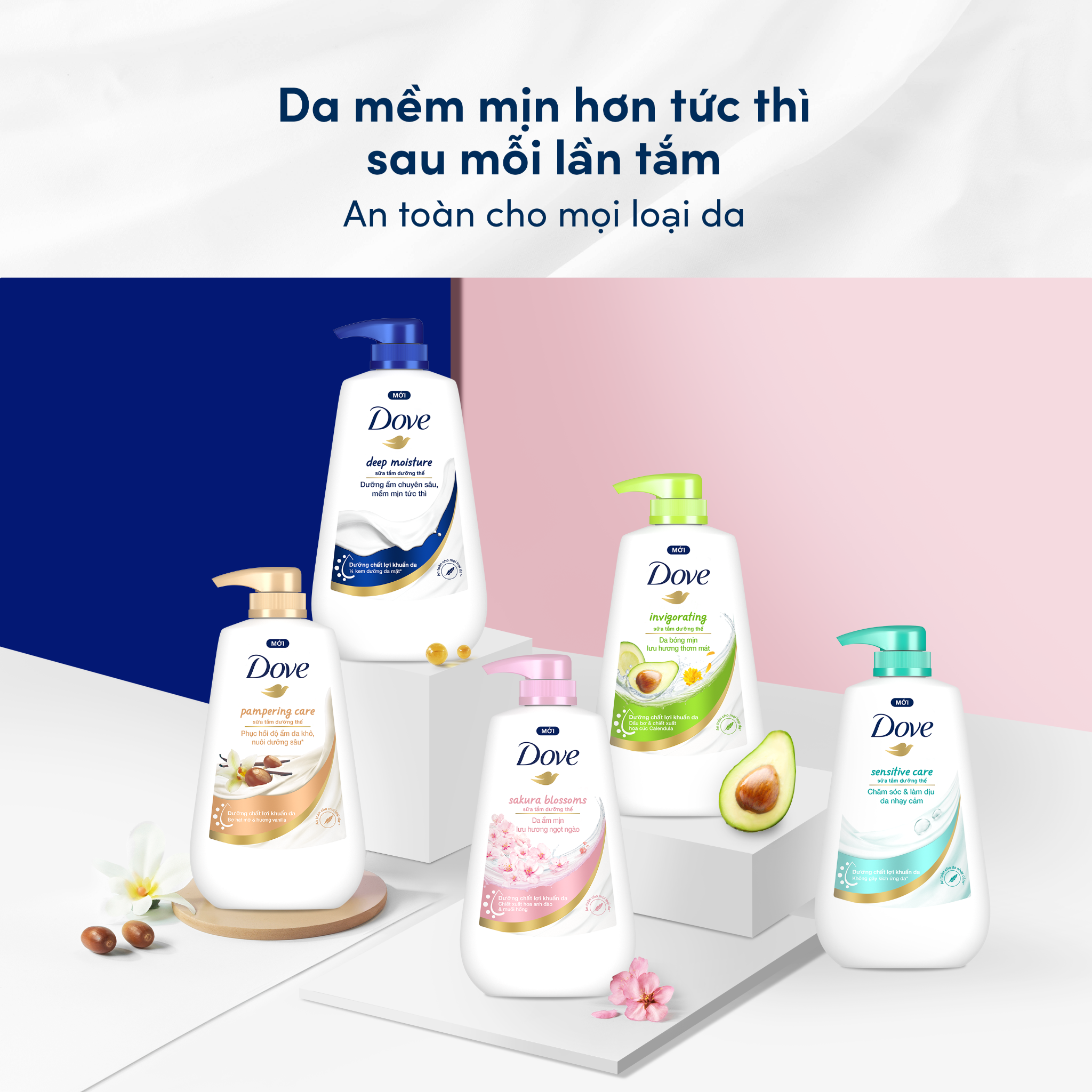 Sữa tắm dưỡng thể Dove Dưỡng ẩm chuyên sâu 500g