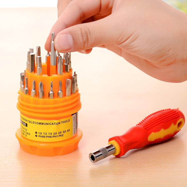 Bộ vít đa năng 31 đầu Xịn - Bộ vít Mini - Bộ vít nhiều đầu- Bộ Tua Vít đa năng 31 đầu có kèm hộp đựng tiện dụng – Bộ tua vít thép cao cấp chuyên dụng sửa chữa