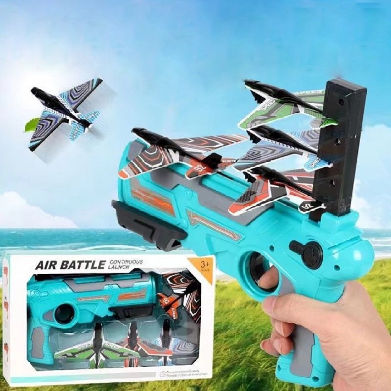 Đồ chơi sung phóng máy bay cho trẻ em , đồ chơi máy bắn máy bay lượn mô hình trẻ em _NgocLoan13shop