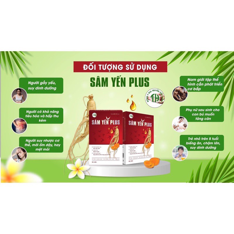 Sâm Yến Plus Tiến Hạnh Mẫu Mới Cải Tiến