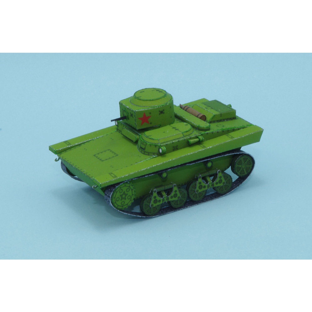 Mô hình giấy 3D xe tank T-37A tỉ lệ 1/72