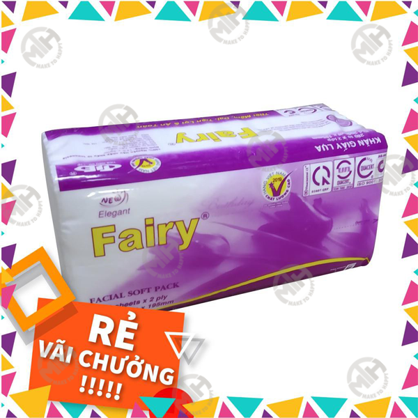 Gói Khăn giấy ăn Fairy rút (280 tờ - 2 Lớp)