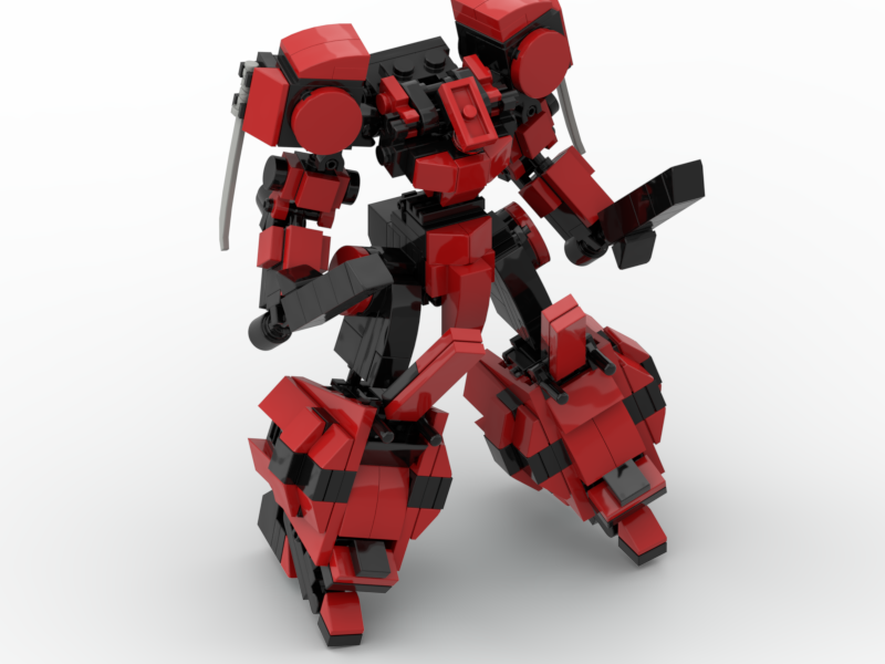 Đồ chơi lắp ráp Robot Moc mech Steel Red