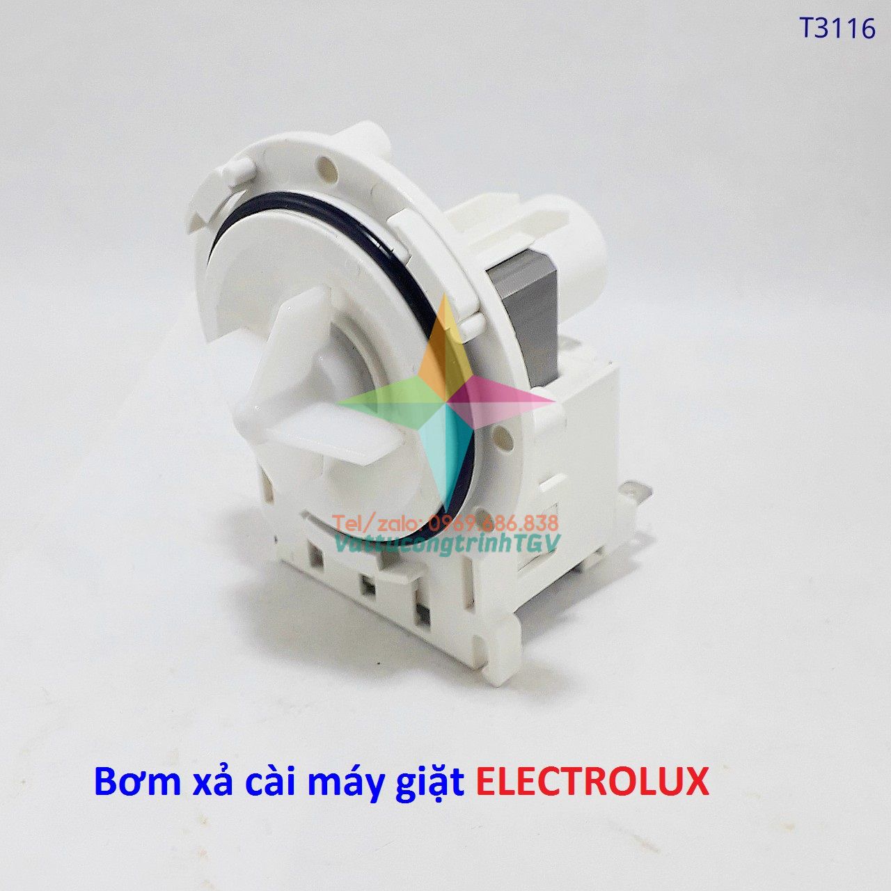 Bộ bơm xả cài 220V-30W máy giặt ELECTROLUX