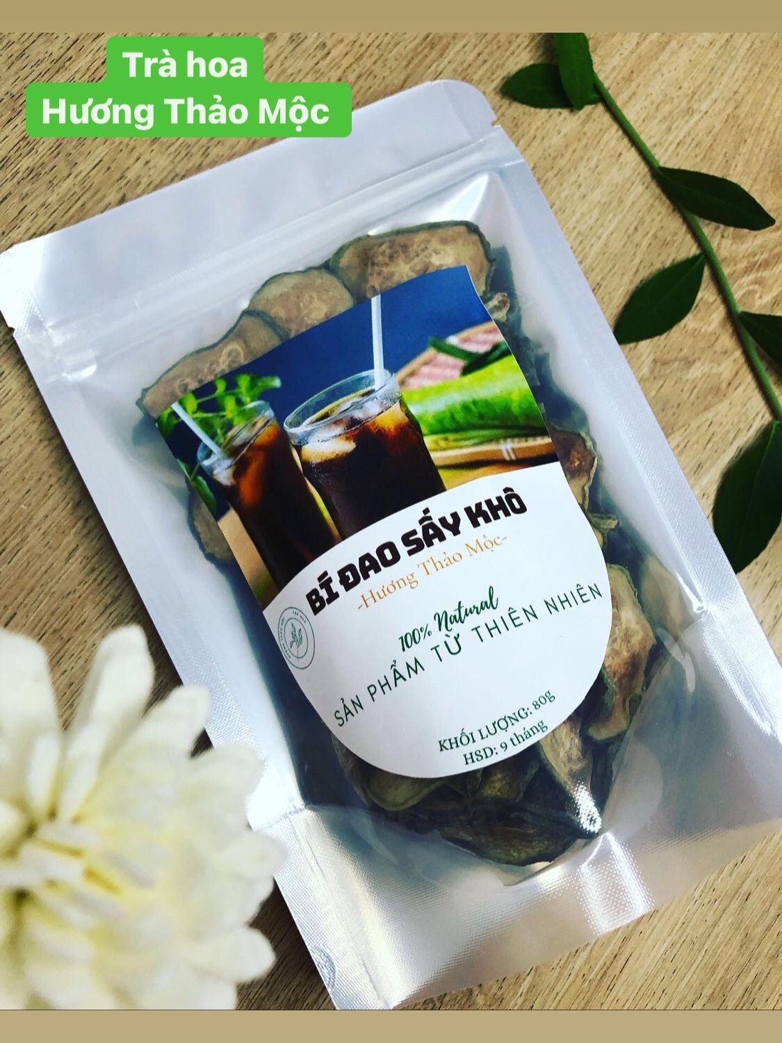 Trà Bí Đao Sấy Khô (Thanh Nhiệt - Mát Gan) - Trà Hoa Natural Thảo Mộc