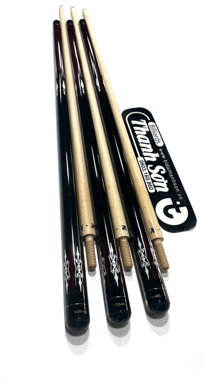 Combo Bida Líp3c ren gỗ - ( đầu Adam phíp Adam)tặng Bao cơ + Bao tay
