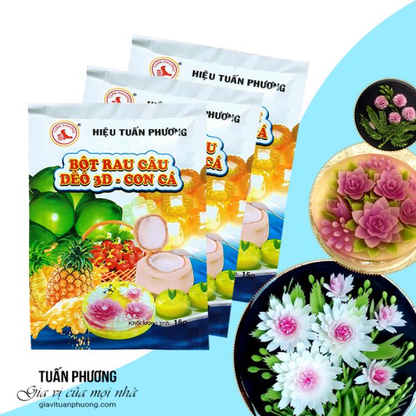 Bột Rau Câu Dẻo 3D – Con Cá 15g ( Gói )