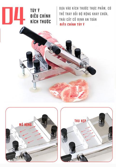 Dao thái thịt đông lạnh bằng Inox