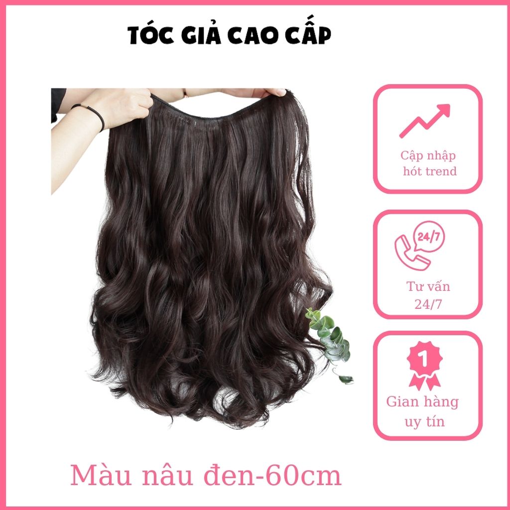 Tóc giả nữ / Free ship 99k / Tóc giả kẹp xoăn dợn 60cm