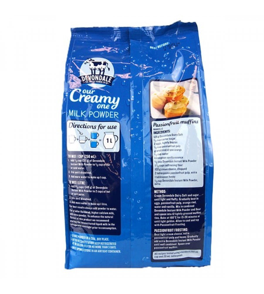 Sữa Tươi Dạng Bột DEVONDALE Nguyên Kem (1kg)