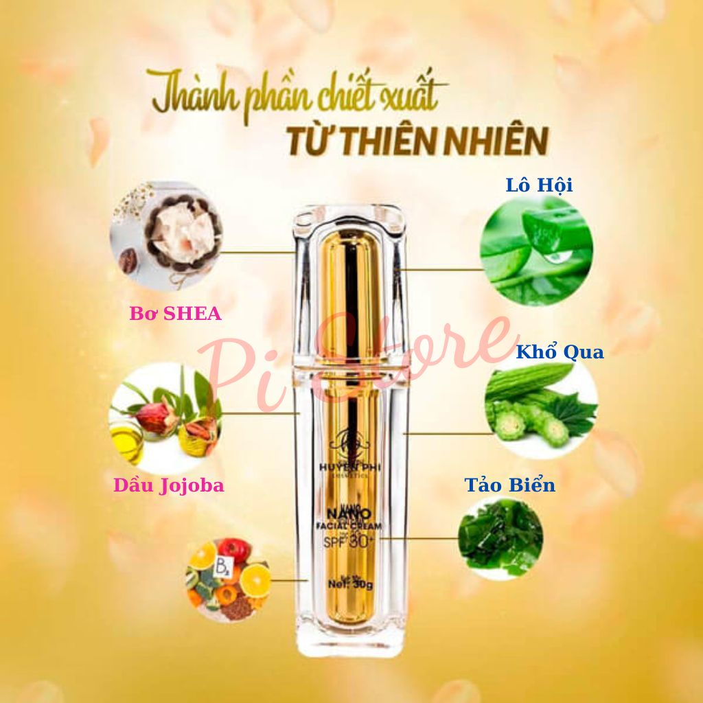 Kem Face Nano Huyền Phi Dưỡng Trắng Căng Bóng Chống Nắng Makeup