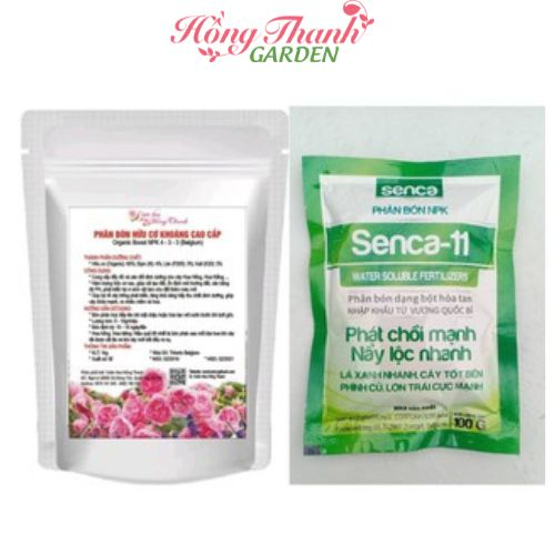 Bộ phân bón (phân bón Hữu cơ cao cấp + NPK dạng bột hòa tan)