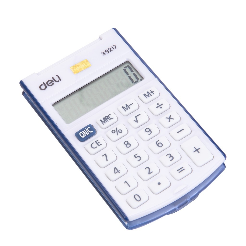 (1 Cái) Máy tính cầm tay mini bỏ túi Deli E39217