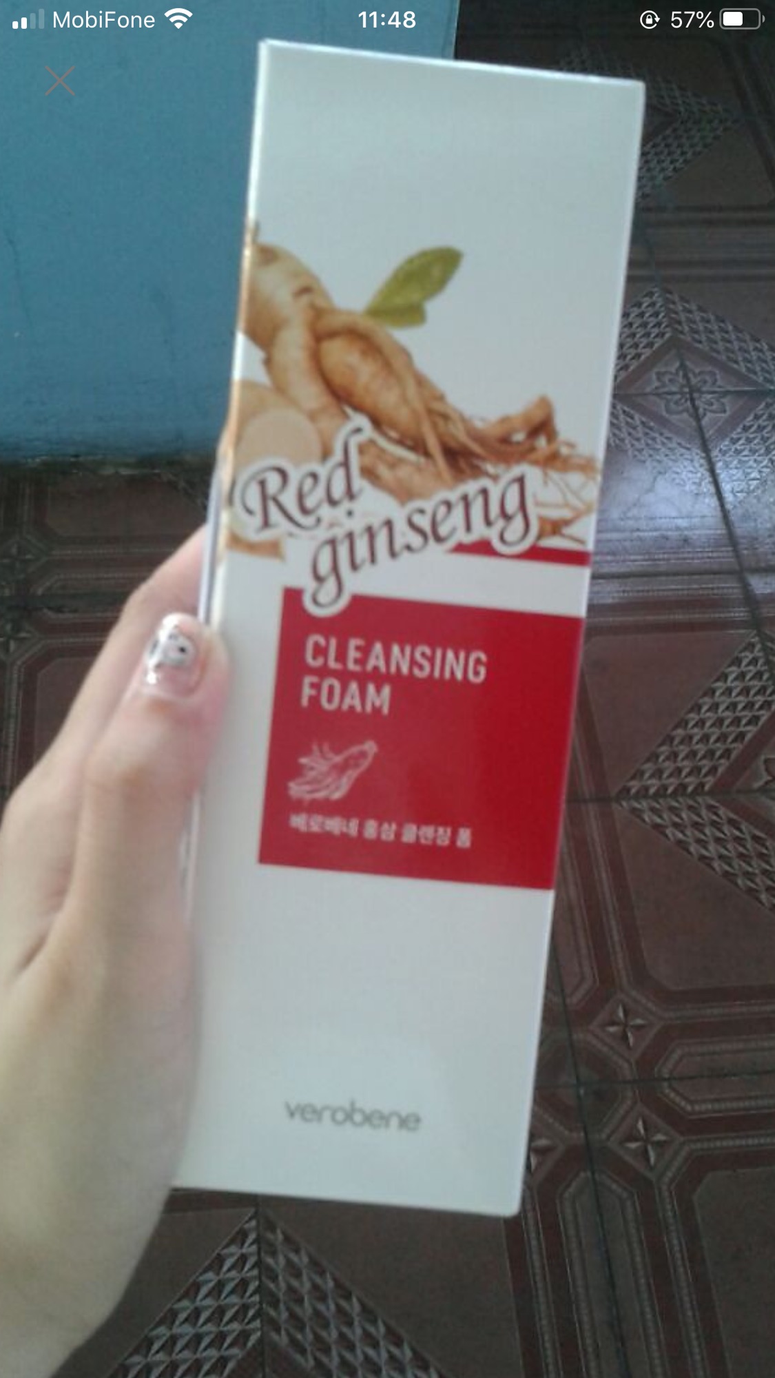 Sữa Rửa Mặt Hồng Sâm VEROBENE RED GINSENG CLEANSING FOAM