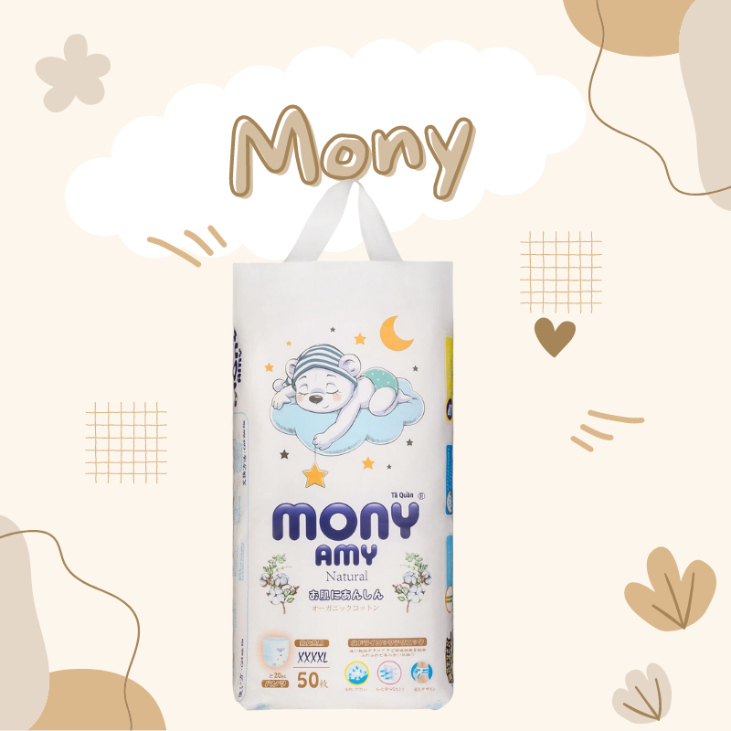 Bỉm/ tã quần Mony Amy đủ size cho bé