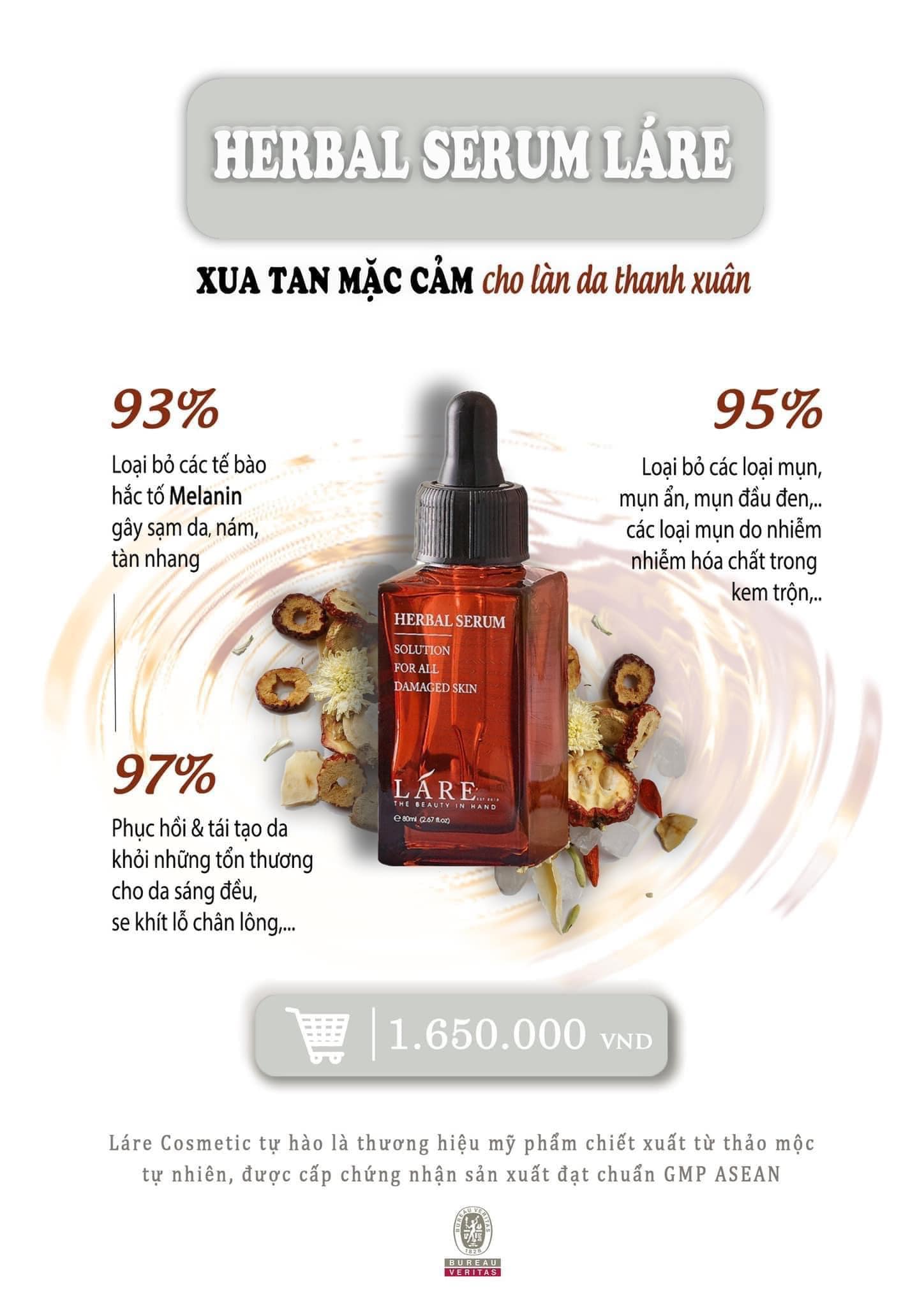 Serum thảo mộc Thanh Dược Lare chiết lẻ 30ml