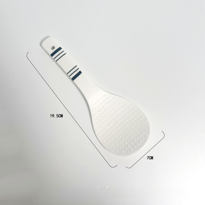 Muôi xới cơm/Thìa xới cơm bằng sứ Dư Dư - Hoa văn hình học