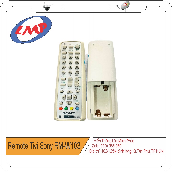 Remote Tivi Sony RM-W103