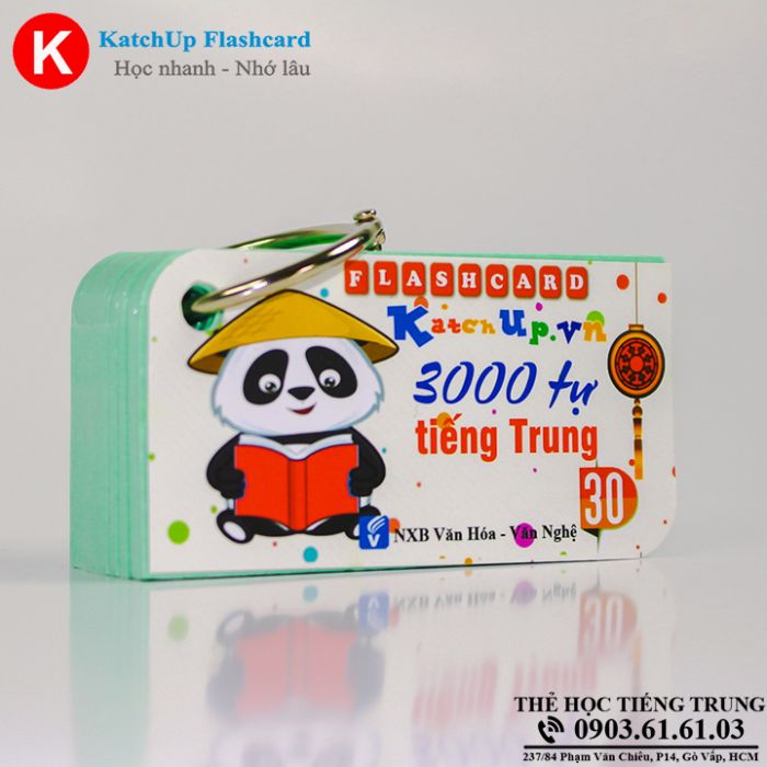 [HCM] Bộ Flashcard 3000 Từ vựng Tiếng Trung B (1500 từ) – High Quality