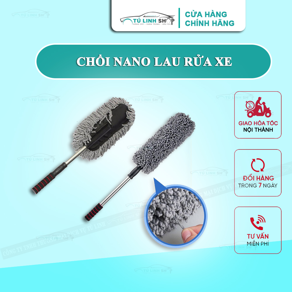 BÁO GIÁ Chổi Lau Xe Microfiber | Shopee Lazada Sendo Tiki mới nhất 14 Chổi lau nano cho ô tô siêu mịn chất liệu Microfiber (Xám) chuyên dùng dể vệ sinh xe hơi và xe ô tô
