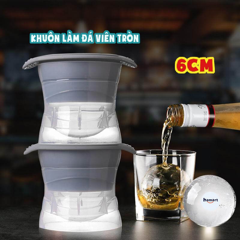 Silicone Sphere Ice Cube Mold Kitchen Stackable Slow Melting DIY Ice Ball Round Jelly Making Mould For Cocktail Whiskey Drink