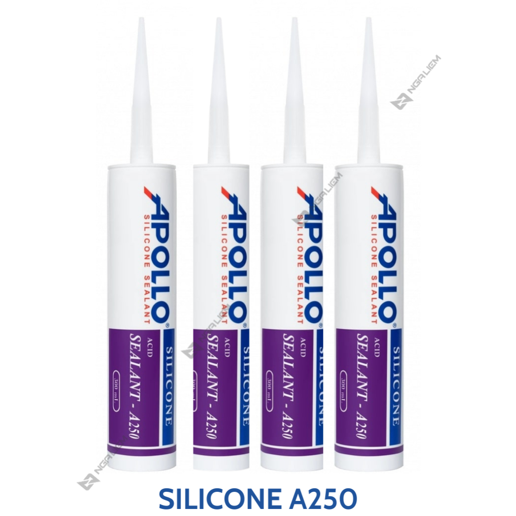 Keo Silicon Apollo A300, A500 (Trong, Sữa, Xám, Đen) (300ml)