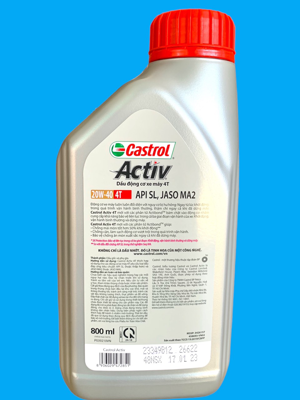 CASTROL ACTIV 20W40 0.8L