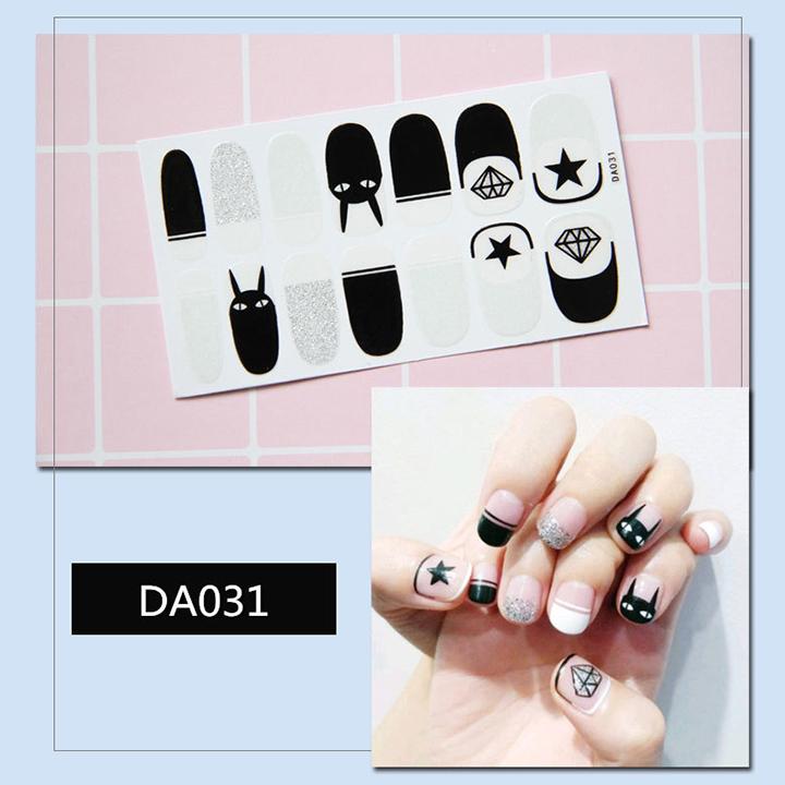 Miếng dán trang trí móng tay nghệ thuật mã DA021 - DA040