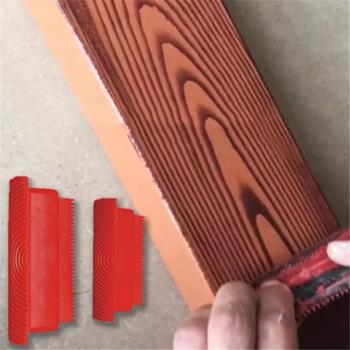 Cọ lăn sơn tạo vân gỗ - dụng cụ vẽ sơn giả gỗ