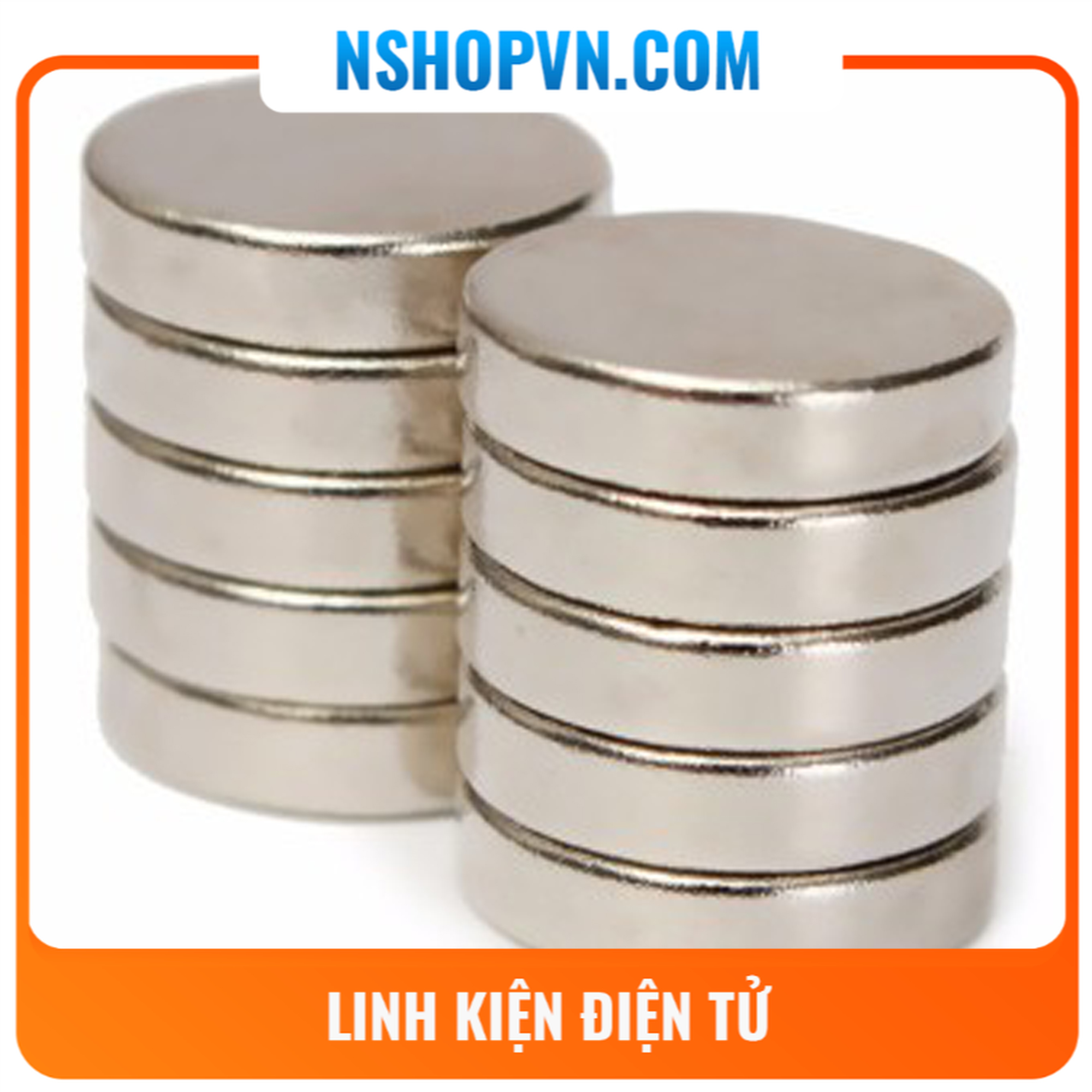 Bộ 4 nam châm đất hiếm 10x3mm