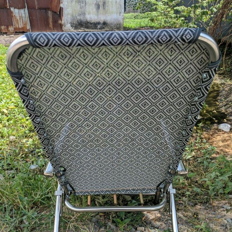 Ghế Xếp Thư Giãn 3 cấp độ Tay Vịn(Chất Lượng 100% Inox )