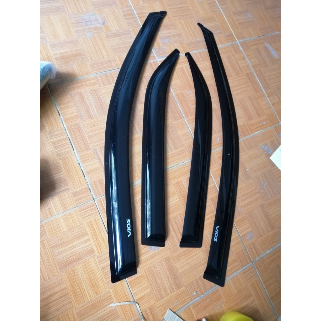 Bộ vè che mưa đen toyota vios form 2003-2013