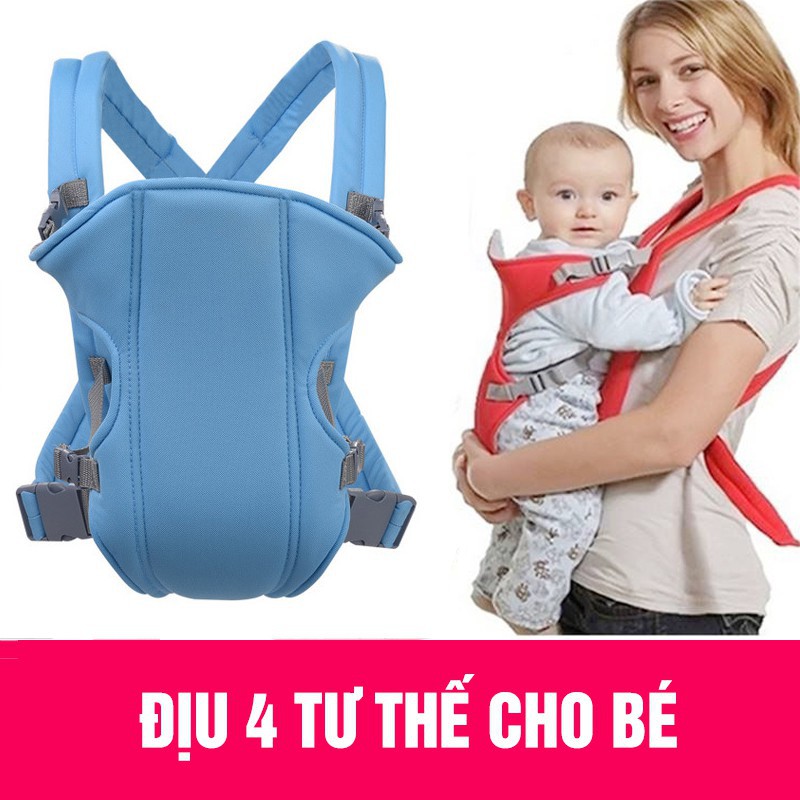 Địu em bé 4 tư thế Baby Carrier thoáng mát phù hợp với mọi thời tiết