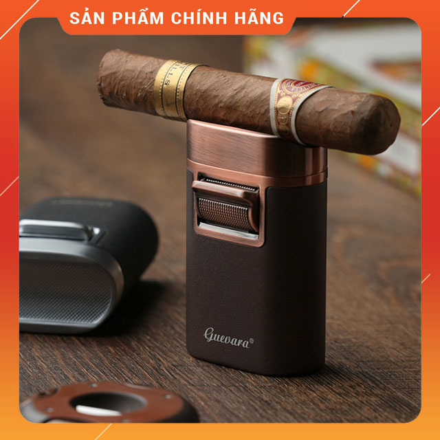 Hộp quẹt bật lửa gas khò 4 tia guevara rag-1409 kiêm kệ để xg tiện lợi - giao màu ngẫu nhiên