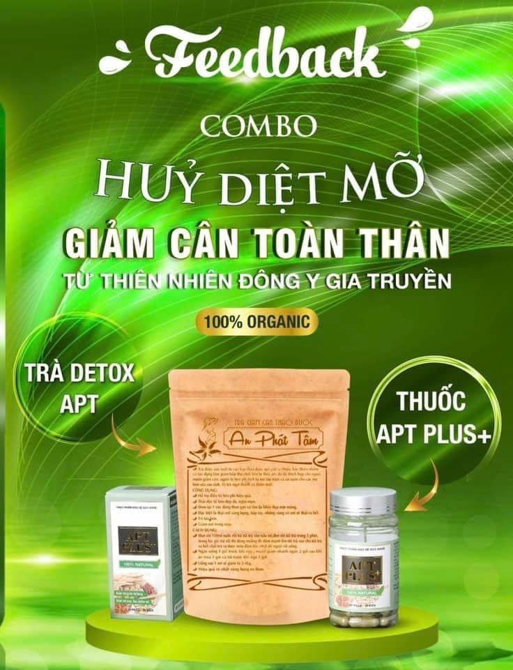 Combo Trà + thuốc giảm cân An Phát Tâm