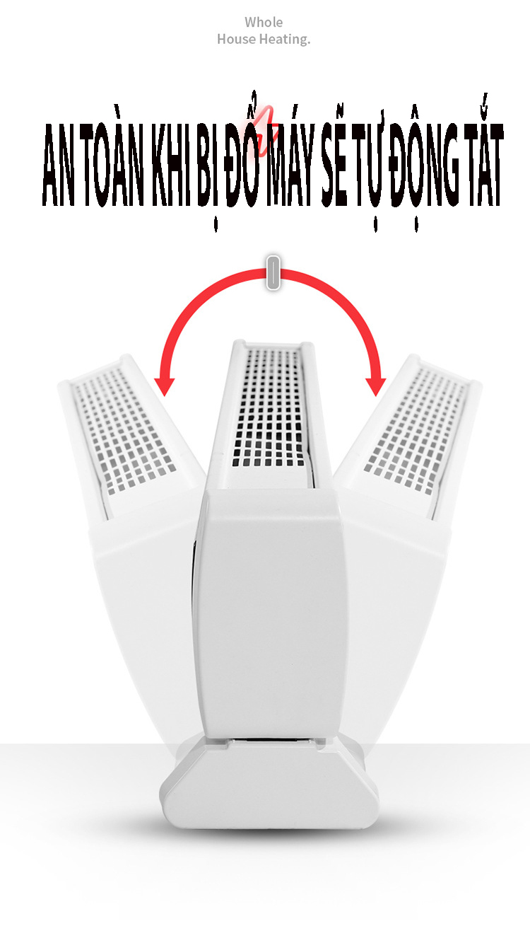 Winter heaters - 2-way intelligent fan with remote control, home heating