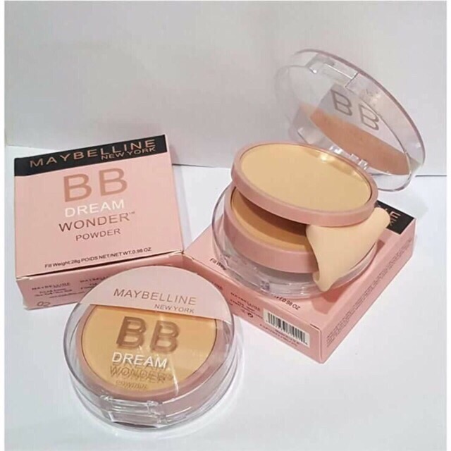 [HCM]Phấn phủ mịn kìm dầu 2 tầng dạng nén Maybelline