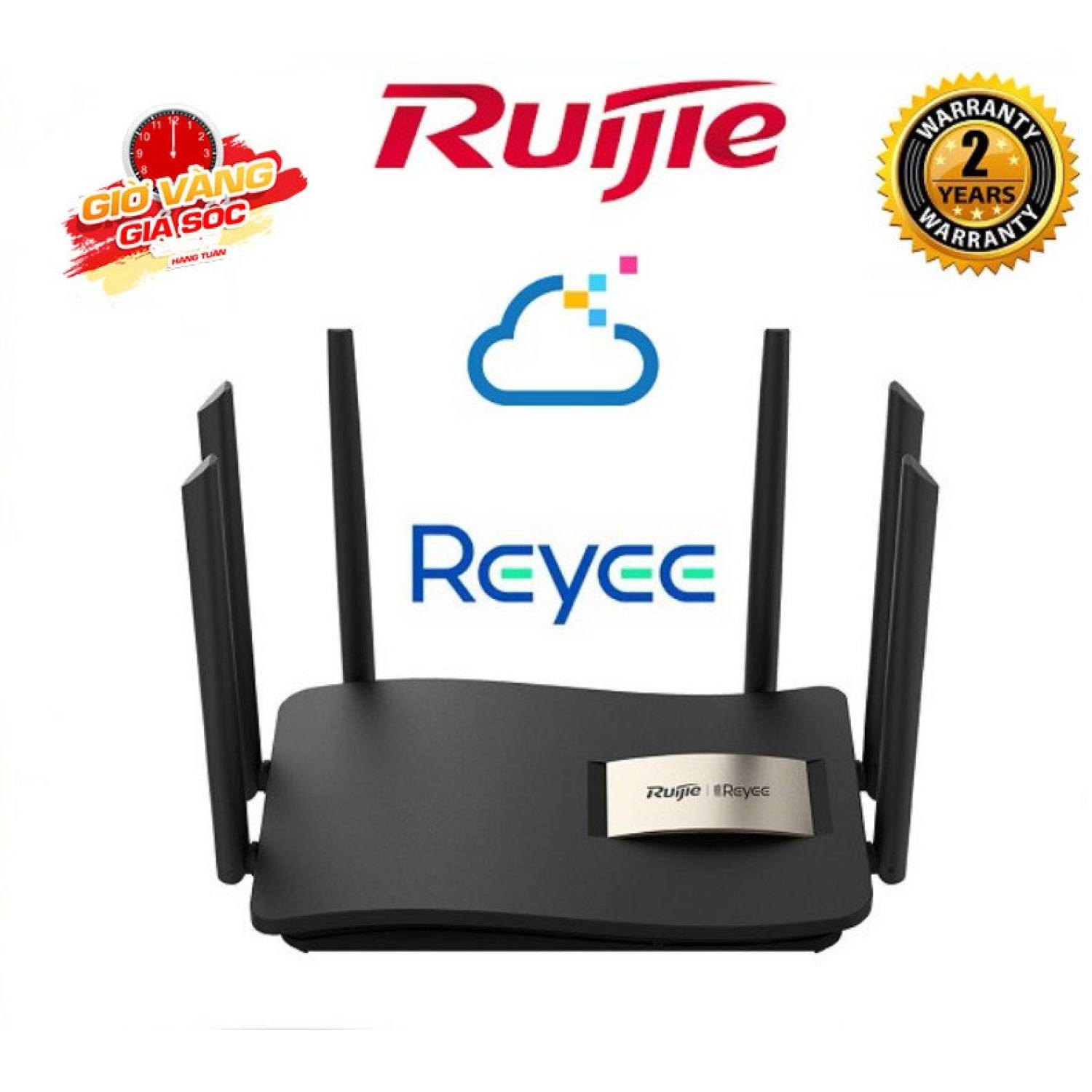 Bộ phát WiFi 6 Anten ( Râu ) Mesh Ruijie Reyee RG - EW1200 & EW1200G PRO Gia đình văn phòng AC1200 2 băng tần 36TH