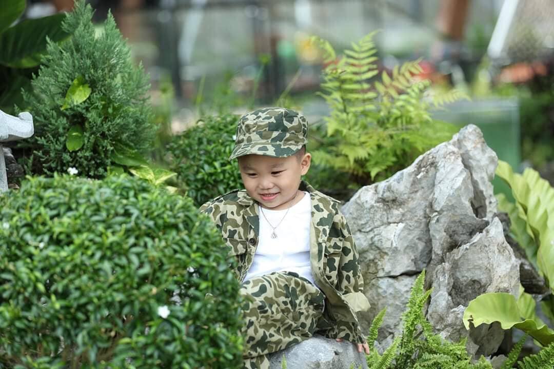 Bộ quần áo lính rằn ri đặc công trẻ em