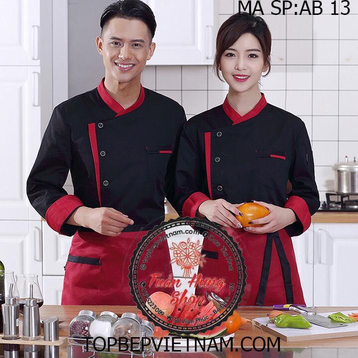 áo bếp,đồng phục bếp cao cấp ab13