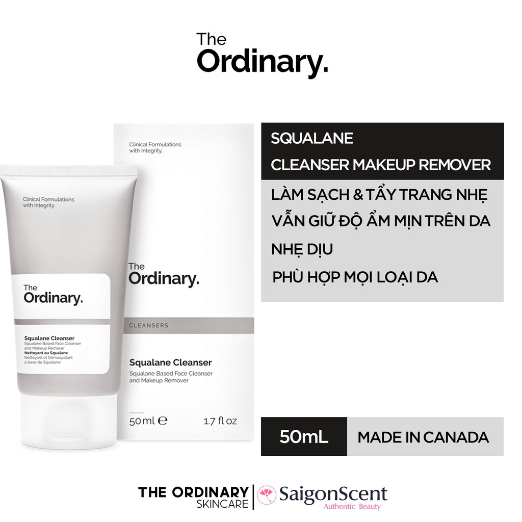 [HCM]Sữa rửa mặt The Ordinary - Squalane Cleanser ( 50mL )