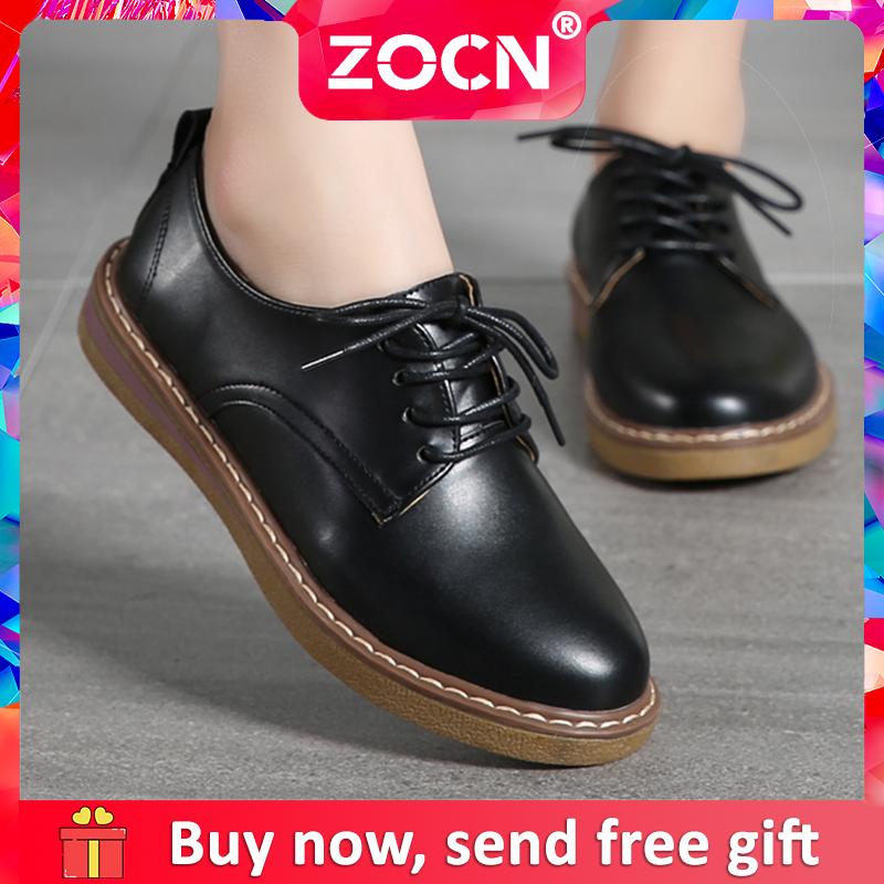 Giày Oxford Buộc Dây ZOCN Cho Nữ Giày Cỡ Lớn Thường Ngày Cỡ 34-41