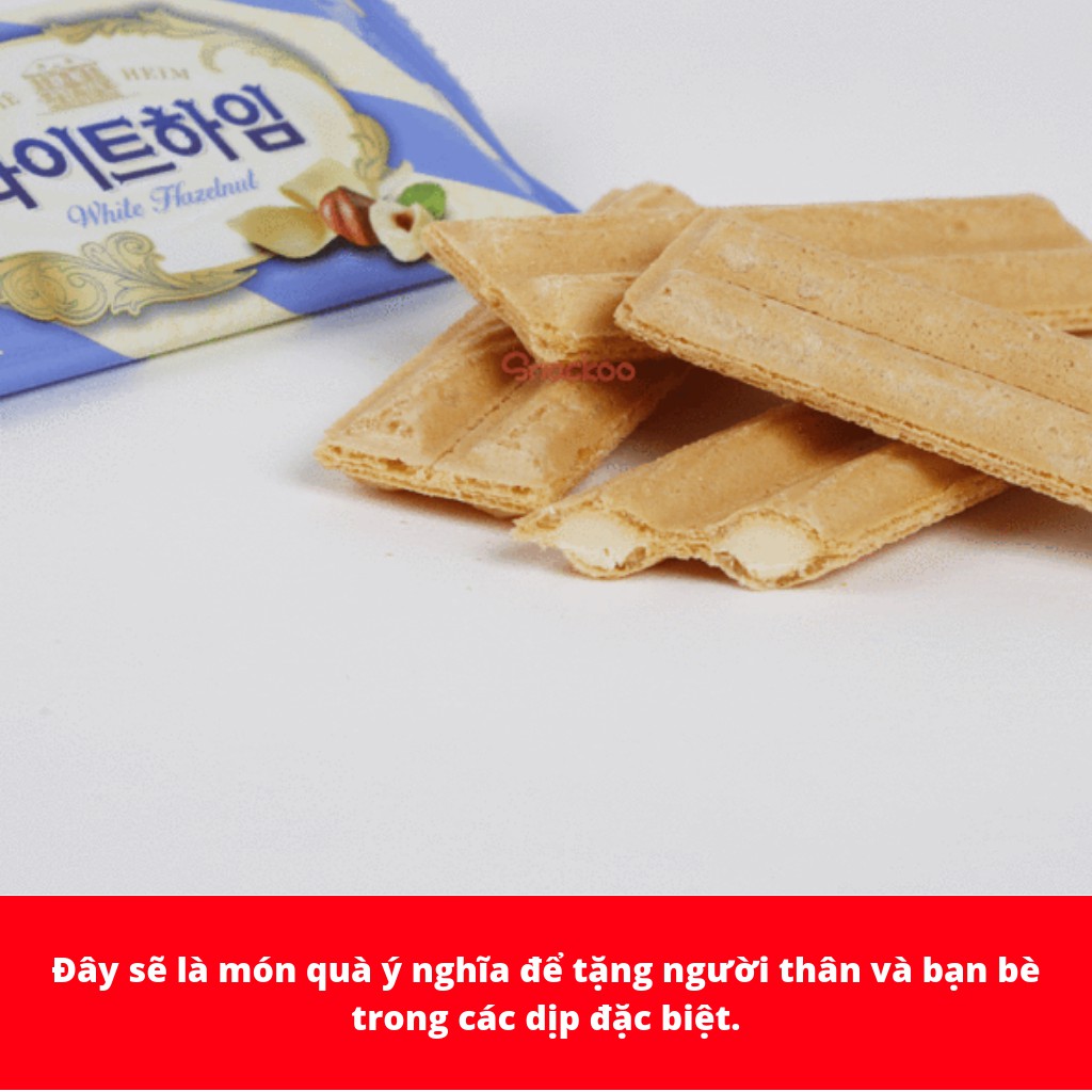 BÁNH CROWN WHITE HEIM HÀN QUỐC HỘP 142G