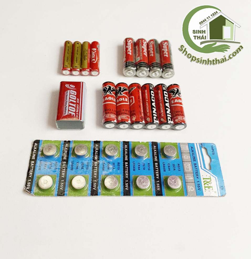 Pin 2A, pin 3A, pin vuông, pin cúc áo tròn - chọn loại