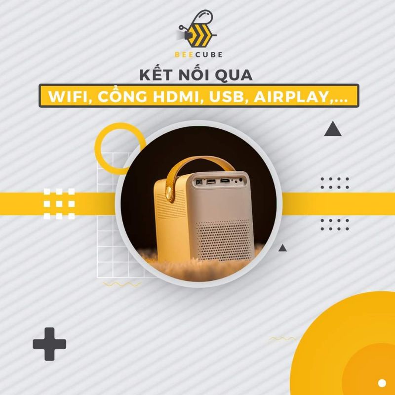 Máy Chiếu Cho Điện Thoại, Máy Chiếu Project Mini, Máy Chiếu Mini, Máy Chiếu Không Cần Màn Chất Lượng Cao, Máy Chiếu KooGold Kết Nối Wifi, Âm Thanh Chân Thực, Hình Ảnh Sắc Nét, Độ Phân Giải Cao, Ảnh To Và Rộng - Bảo Hành 1 Đổi 1