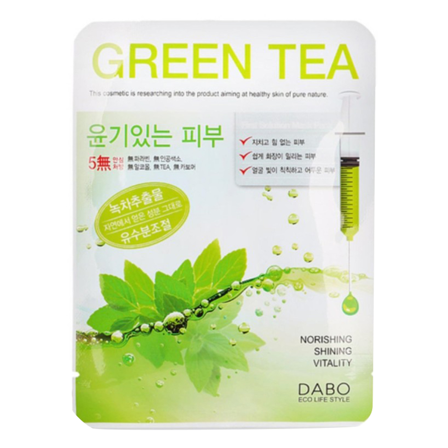 Mặt nạ DABO tinh chất Trà xanh 23G