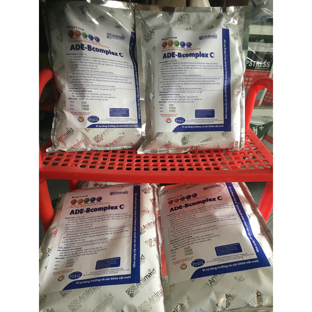 ADE BCOMPLEX C 500g/bì và 1kg. thuốc bổ cho gà đá.